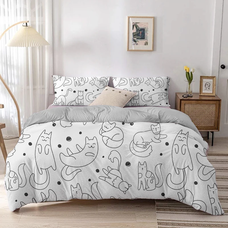 Набор пододеяльников с мультяш – обзор и цена Linen Duvet Cover