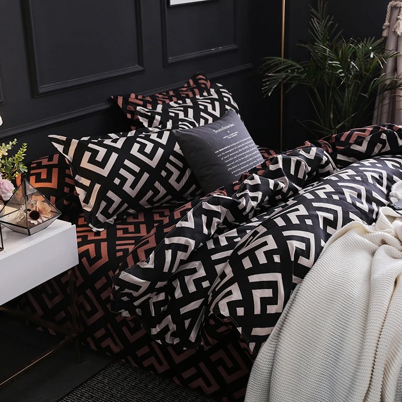 Роскошное черное одеяло, Компл – обзор и цена Linen Duvet Cover