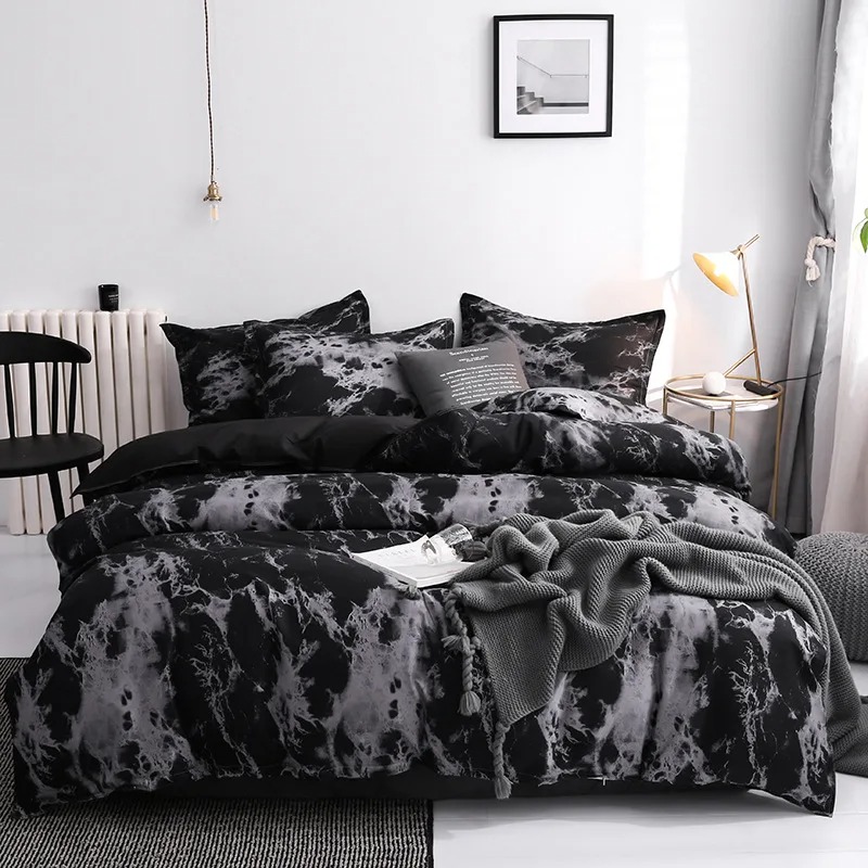 Роскошное черное одеяло, Компл – обзор и цена Linen Duvet Cover